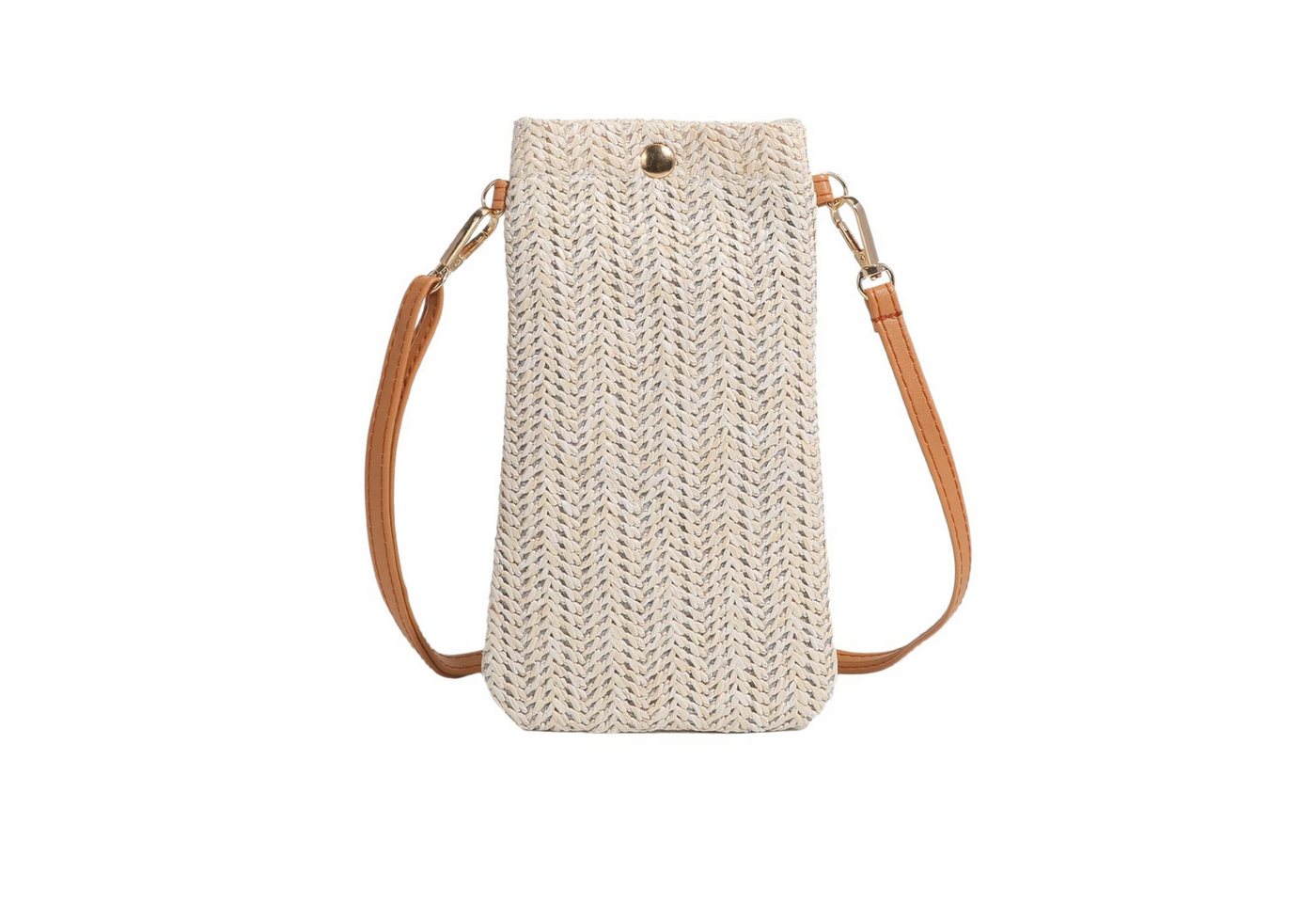 Zaewry Handytasche Umhängetasche Damen, Strohtaschen für Frauen Crossbody Strand Tasch – Bild 2 von 5