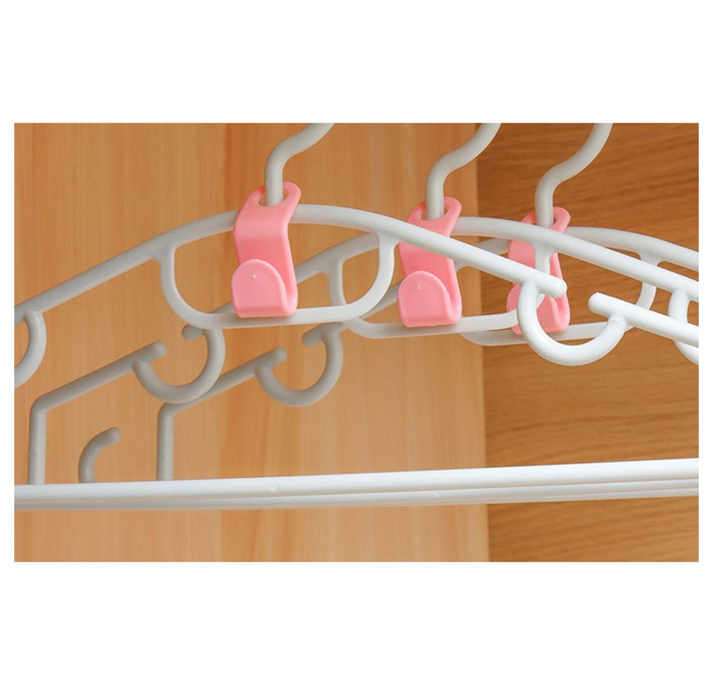 Zaewry Kleiderbügel 30 Stück, Kleiderbügelhaken, Platzsparende Kleiderbügel, (30-tlg), Verbindungshaken Mehrfach für Kleiderschrank Organizer – Bild 5 von 5
