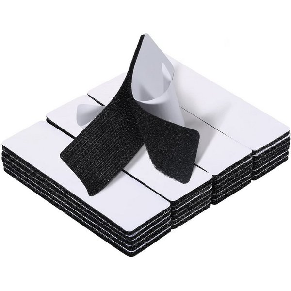 Zaewry Klettband Klettband Selbstklebend Extra Stark, Doppelseitig Klebende, (30-St), Breit Selbstklebendes Klebepad Flauschband und Hakenband