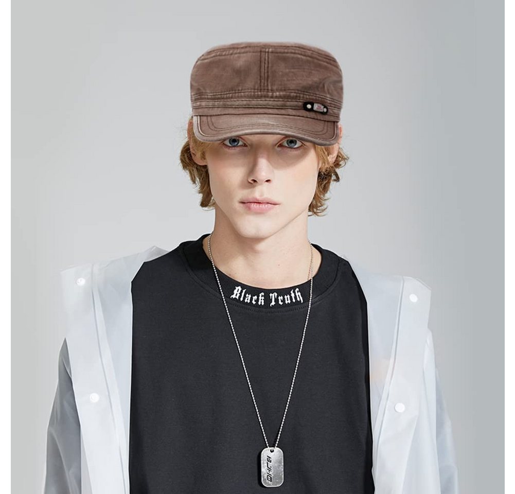 Zaewry Schirmmütze Unisex, verstellbare flache Kappe, Outdoorhut Newsboy Gatsby Cap Kappe / Mütze / Hut – Bild 2 von 5