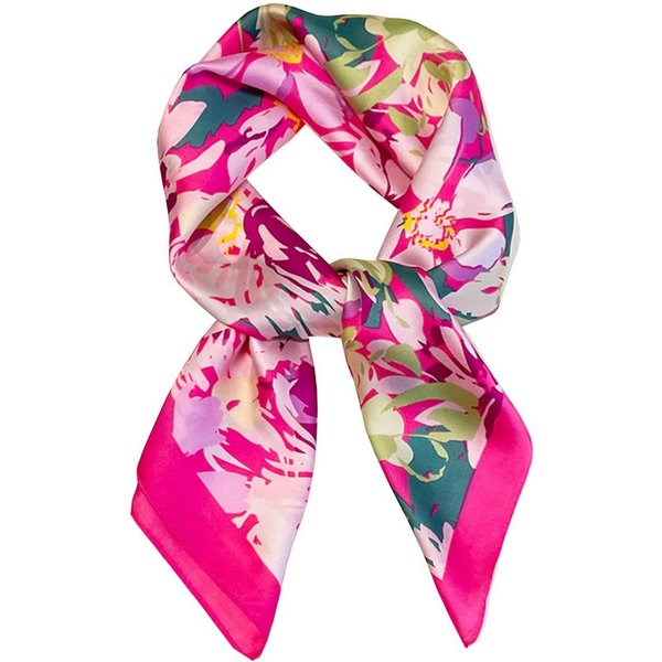 Zaewry Seidentuch quadratisch, 70x70 cm, Nickituch, Bandana-Schal (1Stück), Seide, Satin-Kopftuch für Damen – Seidig-glattes Haarwickeltuch, stilvoll