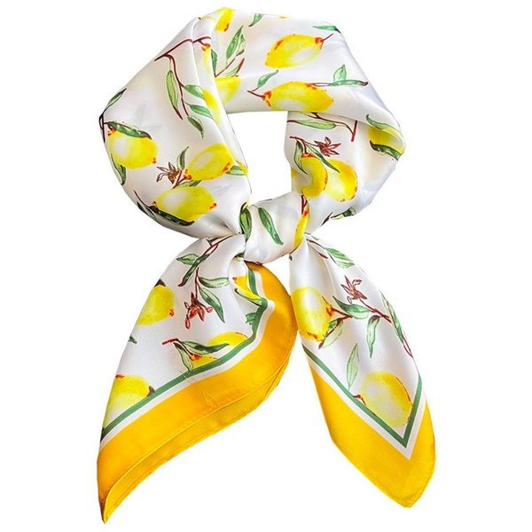 Zaewry Seidentuch quadratisch, 70x70 cm, Nickituch, Bandana-Schal (1Stück), Seide, Satin-Kopftuch für Damen – Seidig-glattes Haarwickeltuch, stilvoll