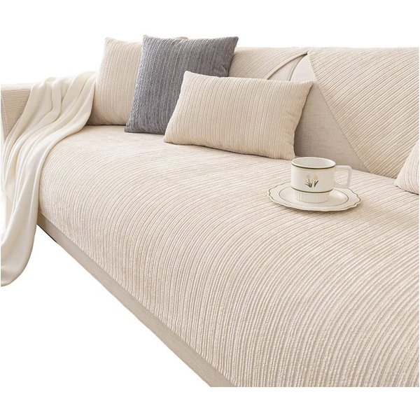 Zaewry Sofaschoner Sofa Überzug rutschfeste, Universal Sofaschoner 1 2 3 4 Sitzer, Waschbar Sofabezug Sofaüberwurf, Weiche Couchüberzug Überwurfdecken