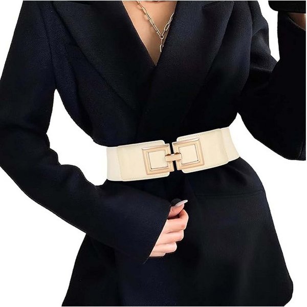 Zaewry Taillengürtel Damen Breiter Elastischer Taillengürtel Vintage Hüftgürtel