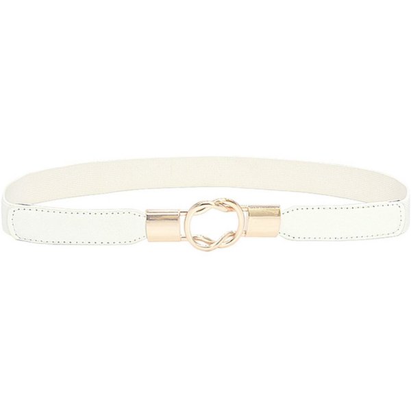 Zaewry Taillengürtel Dünne Retro Stretch Taille Gürtel Mit Goldener Schnalle Frauen Dünner elastischer Gürtel für Kleider