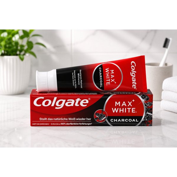 Colgate Zahnpasta Colgate Zahnpasta Max White Charcoal, 75 ml