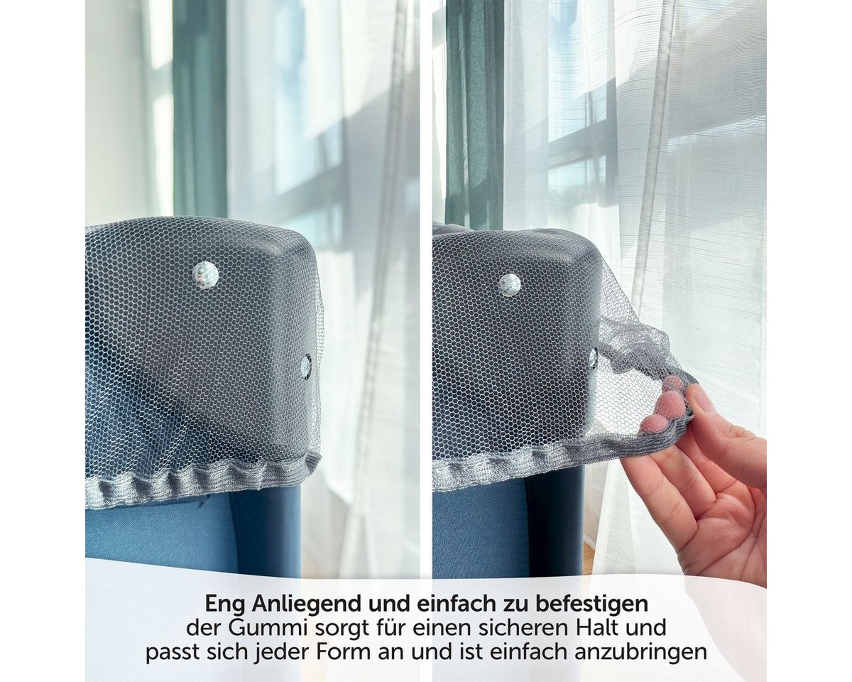 Zamboo Baby-Reisebett Universal - Grau, Insektenschutz / Mückennetz für Baby Reisebett Moskitonetz Babybetten – Bild 4 von 5