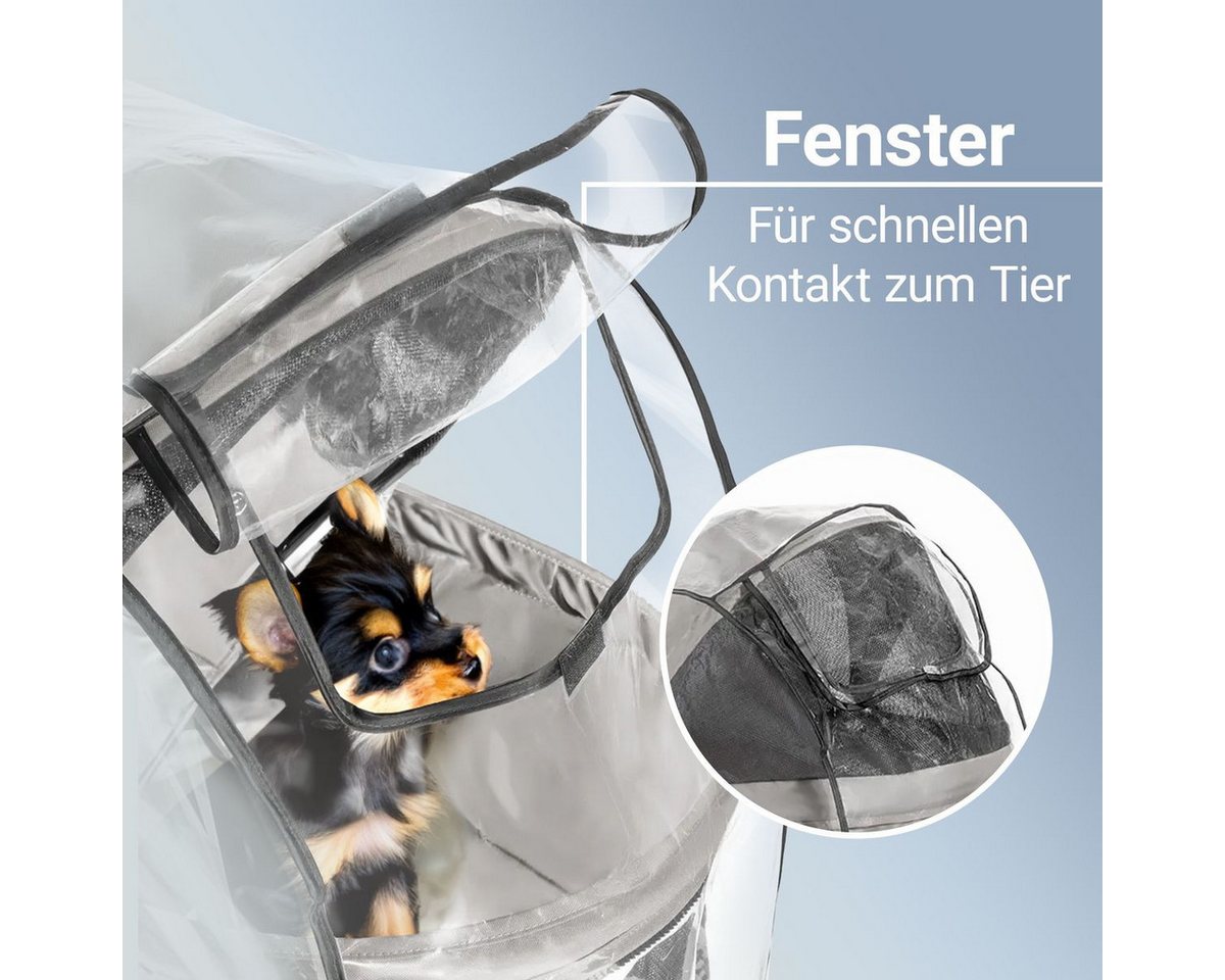 Zamboo Hundebuggy TOGfit, Universal Regenschutz für Hundebuggy Regenverdeck Hundewagen – Bild 4 von 5
