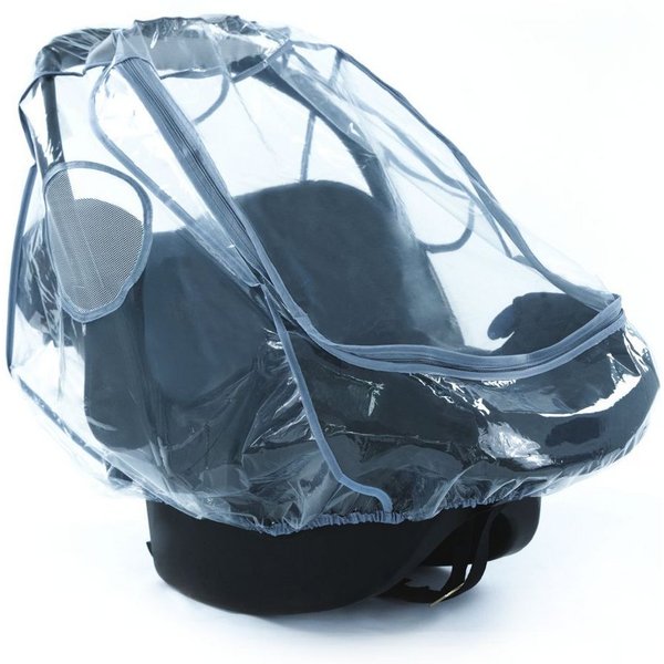 Zamboo Kinderwagen-Regenschutzhülle Universal, Regenschutz Regenverdeck für Babyschale / Maxi-Cosi mit Reißverschluss
