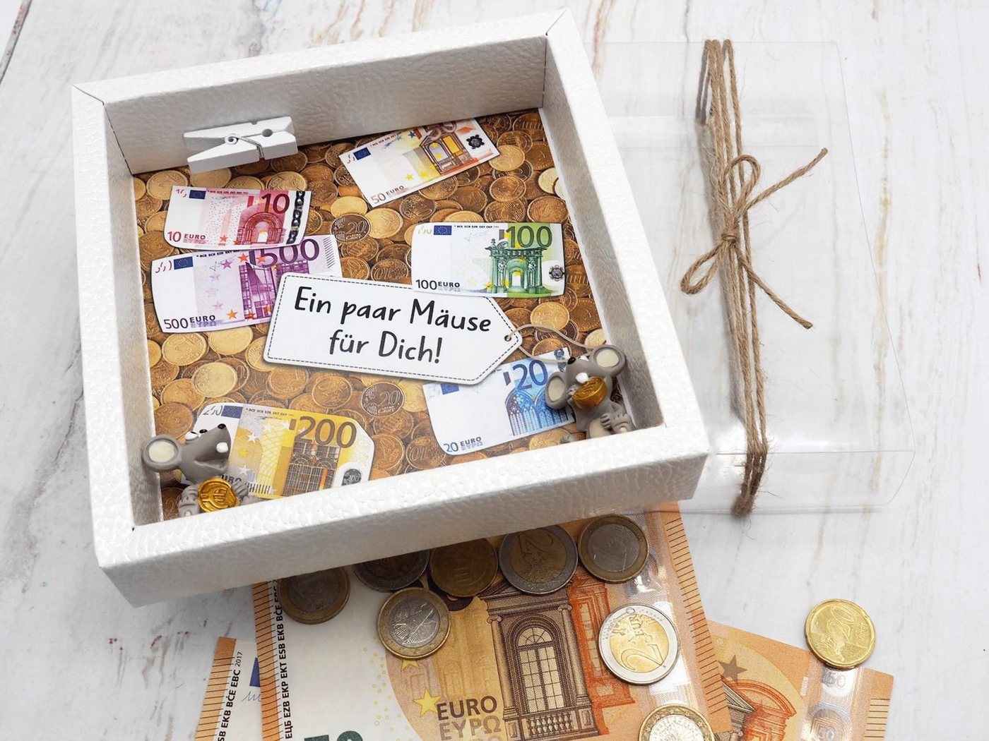 ZauberDeko Geschenkbox Geldgeschenk Verpackung Geldmäuse Mäuse Geld Geburtstag Geschenk – Bild 2 von 4