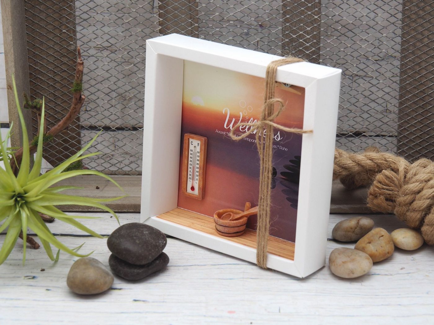 ZauberDeko Geschenkbox Geldgeschenk Verpackung Gutschein Wellness Sauna Erholung – Bild 3 von 4