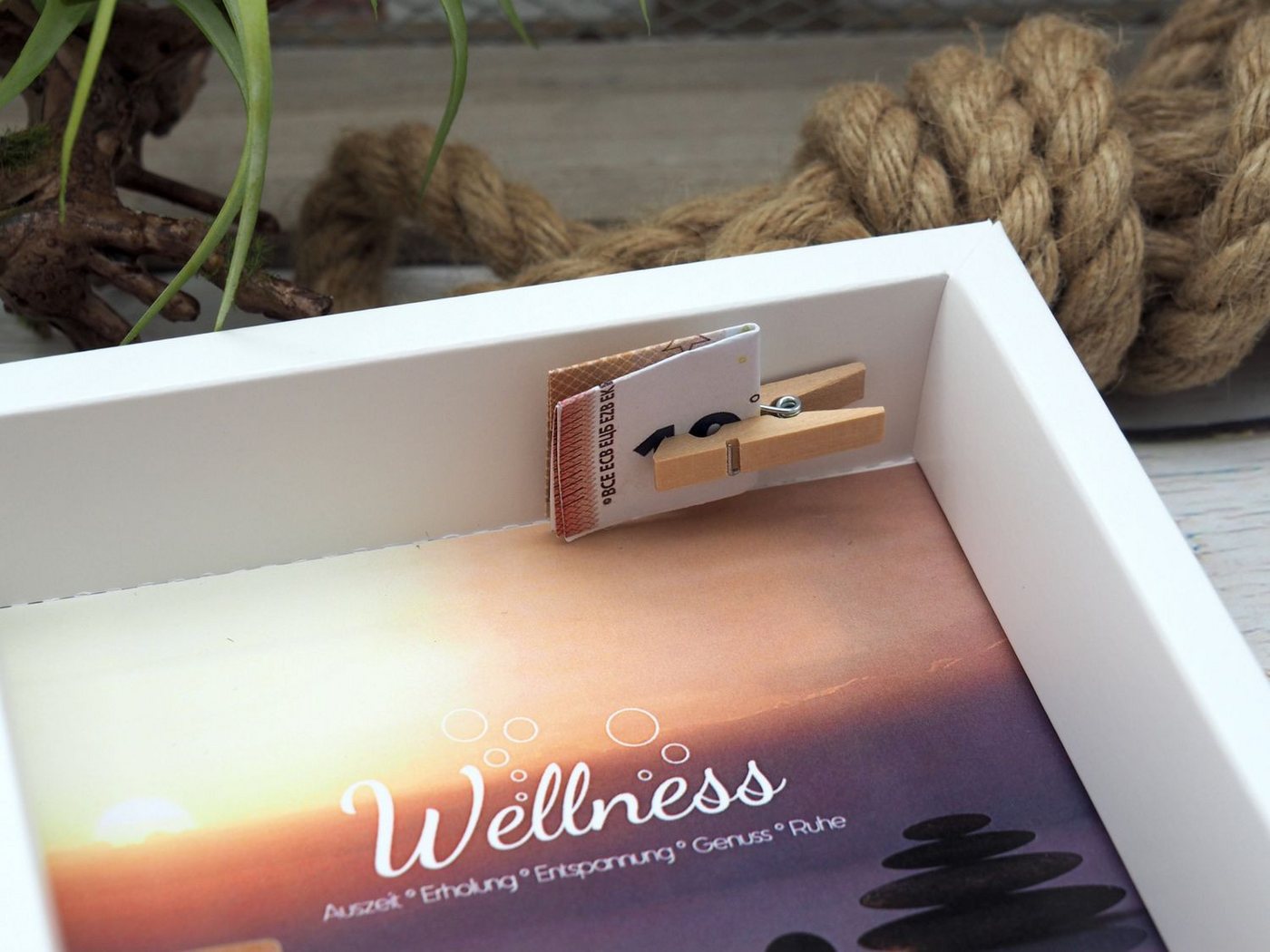ZauberDeko Geschenkbox Geldgeschenk Verpackung Gutschein Wellness Sauna Erholung – Bild 4 von 4