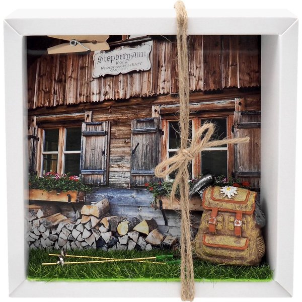 ZauberDeko Geschenkbox Geldgeschenk Verpackung Wandern Rucksack Reise Urlaub Hütte Berghütte