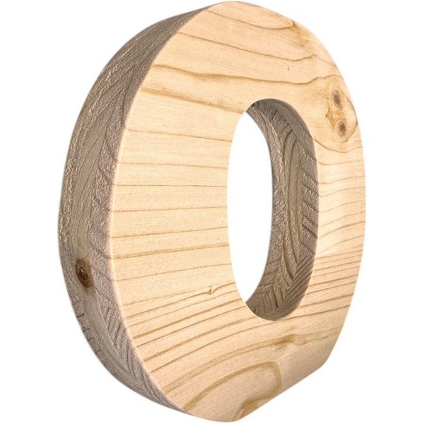 Zayno Deko-Buchstaben Holzbuchstabe "O" aus massivem Fichtenholz (Packung, 1 St., Fördert das Kennenlernen des Alphabetes), in liebevoller Handarbeit aus hochwe