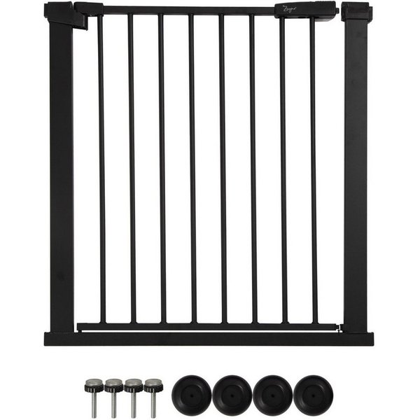 Zayno Türschutzgitter 76 bis 83 cm Schwarz inkl. Türrahmenschonern (Set, 5 St., Inklusive 4 Türrahmenschonern), auch als Treppenschutzgitter verwendbar