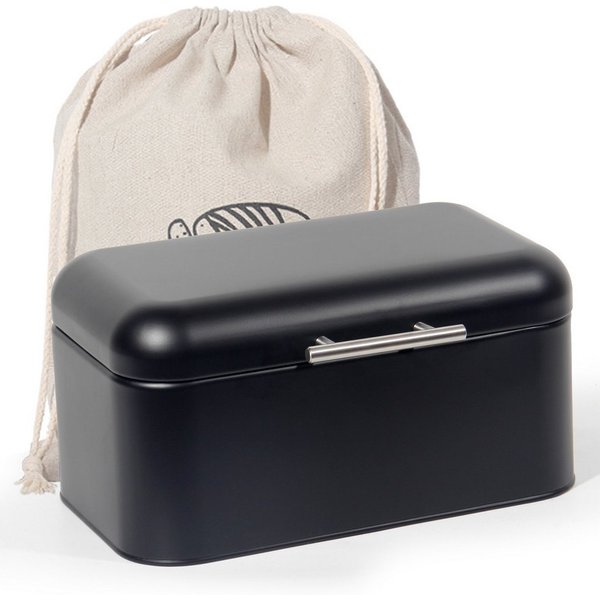 Zedelmaier Brotkasten Brotkasten aus Metall,Brot Lange Aufbewahren,Retro Brot Box mit Deckel, (2-tlg., MBH001&2), Stapelbar Brotaufbewahrungsbox
