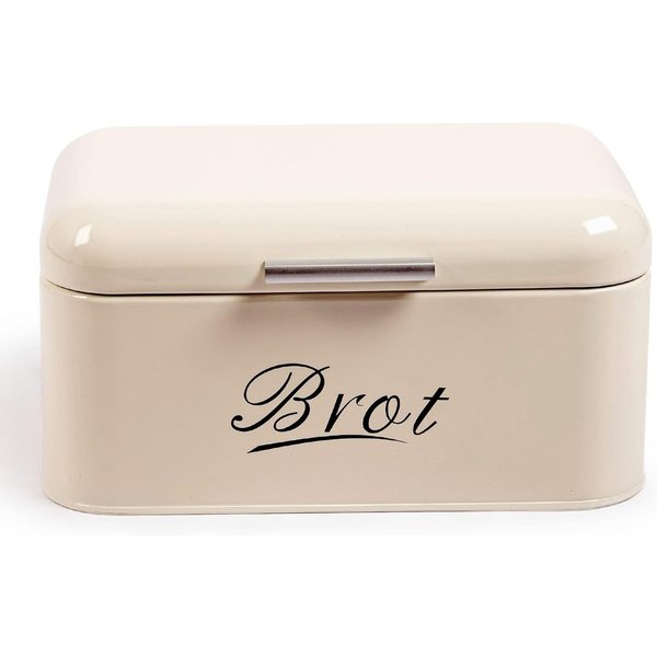 Zedelmaier Brotkasten Brotkasten aus Metall,Brot Lange Aufbewahren,Retro Brot Box mit Deckel, (1-tlg., MBH001&2), Stapelbar Brotaufbewahrungsbox