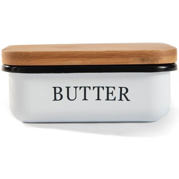 Zedelmaier Butterdose Butterdose,Butterglocke für 250g Butter,mit nachhaltigem holzdeckel, (Packung)
