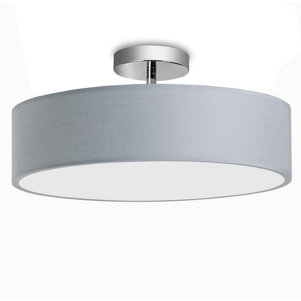 Zedelmaier Lampenschirm Deckenleuchte Deckenlampe mit Stoff, ohne Leuchtmittel, SchirmØ 38 cm, für Wohnzimmer Schlafzimmer Flur