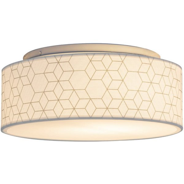 Zedelmaier Lampenschirm Deckenleuchte Deckenlampe Stoff, Max.40W/E27, ohne Leuchtmittel, Geeignet für Wohnzimmer Schlafzimmer Küche Flur Kinderzimmer