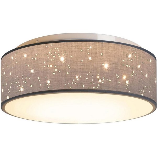 Zedelmaier Lampenschirm Deckenleuchte Deckenlampe Stoff mit Sterne Kinderzimmerlampe, ohne Leuchtmittel, für Kinderzimmer Schlafzimmer Wohnzimmer Flur