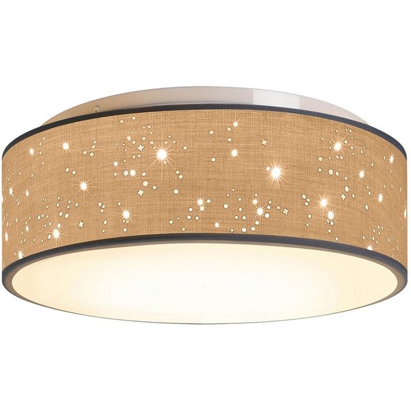 Zedelmaier Lampenschirm Deckenleuchte Deckenlampe Stoff mit Sterne Kinderzimmerlampe, ohne Leuchtmittel, für Kinderzimmer Schlafzimmer Wohnzimmer Flur