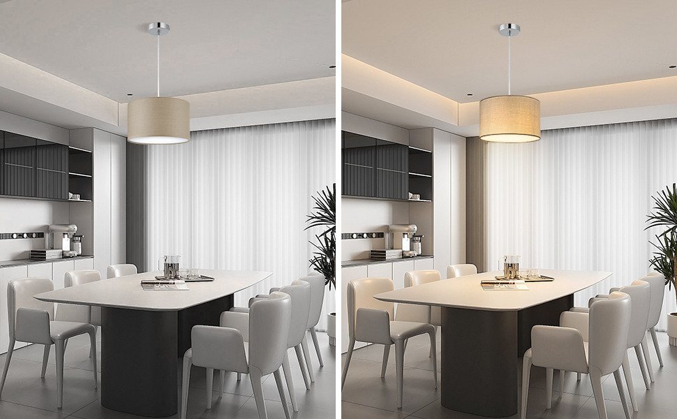 Zedelmaier Pendelleuchte Hängelampe hängend Deckenlampe E27x1/Max.40 W, ohne Leuchtmittel, Geeignet für Esszimmer Wohnzimmer Schlafzimmer Flur – Bild 5 von 5