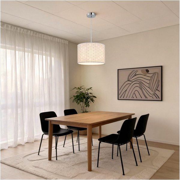 Zedelmaier Pendelleuchte Hängelampe hängend Deckenlampe E27x1/Max.40 W, ohne Leuchtmittel, Geeignet für Esszimmer Wohnzimmer Schlafzimmer Flur