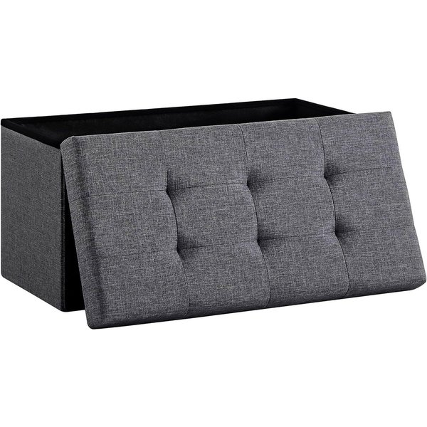 Zedelmaier Sitzbank Sitzbank mit Stauraum, Sitzhocker, Spielzeugtruhe, Fußhocker (ZD76Lenien), Aus MDF-Platte und Lenien. Faltbar, bis 300 kg,Truhenbank