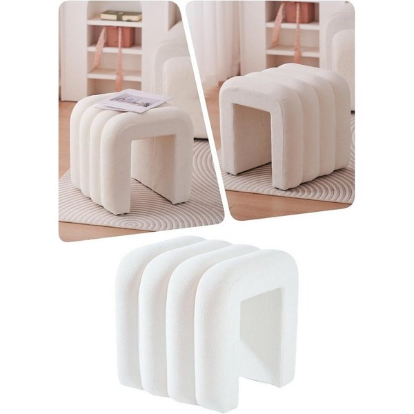Zedelmaier Sitzhocker Stilvolle Sitzhocker, Polsterhocker, Fußhocker, Schminktisch Hocker