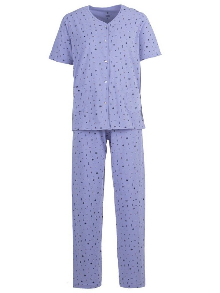 zeitlos Pyjama Auge Kurzarm-Set Schlafanzug – Bild 3 von 5