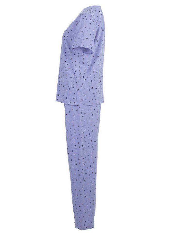 zeitlos Pyjama Auge Kurzarm-Set Schlafanzug – Bild 4 von 5
