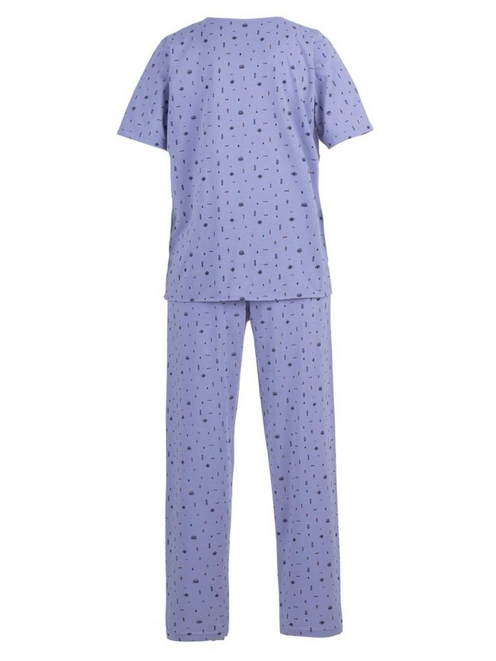 zeitlos Pyjama Auge Kurzarm-Set Schlafanzug – Bild 5 von 5