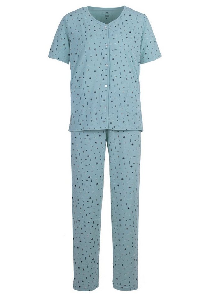 zeitlos Pyjama Auge Kurzarm-Set Schlafanzug – Bild 3 von 5