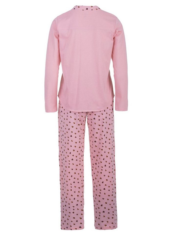 zeitlos Pyjama Leoprint langarm Schlafanzug – Bild 5 von 5