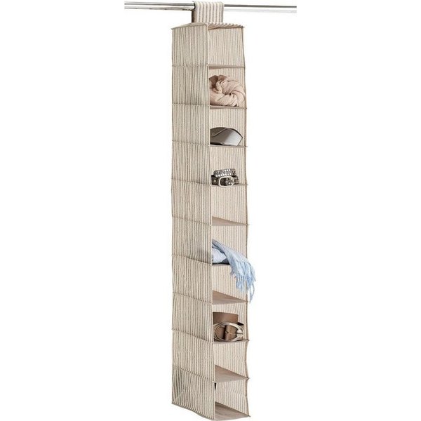 Zeller Present Allzweckkorb Stripes, 10 Fächer, Vlies, beige