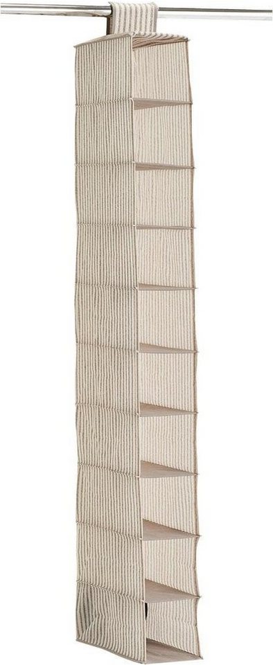 Zeller Present Allzweckkorb Stripes, 10 Fächer, Vlies, beige – Bild 2 von 4