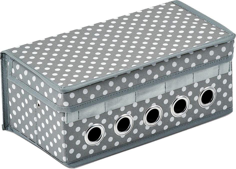 Zeller Present Aufbewahrungsbox, (Geschenkband-Organizer, aus Polyester – Bild 2 von 5
