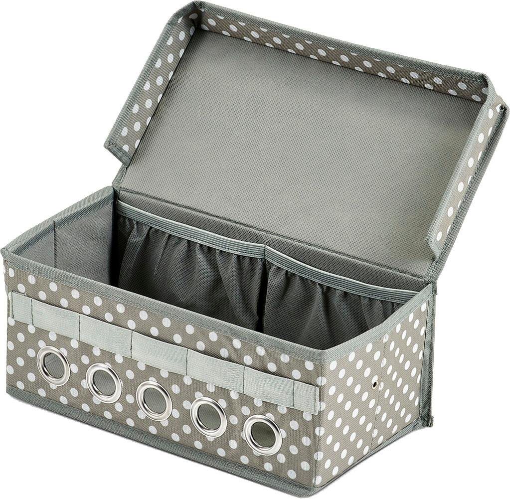 Zeller Present Aufbewahrungsbox, (Geschenkband-Organizer, aus Polyester – Bild 3 von 5
