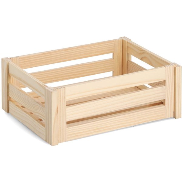 Zeller Present Aufbewahrungsbox 'Leisten', Kiefer, natürliches Holz, vielseitig, Stecksystem