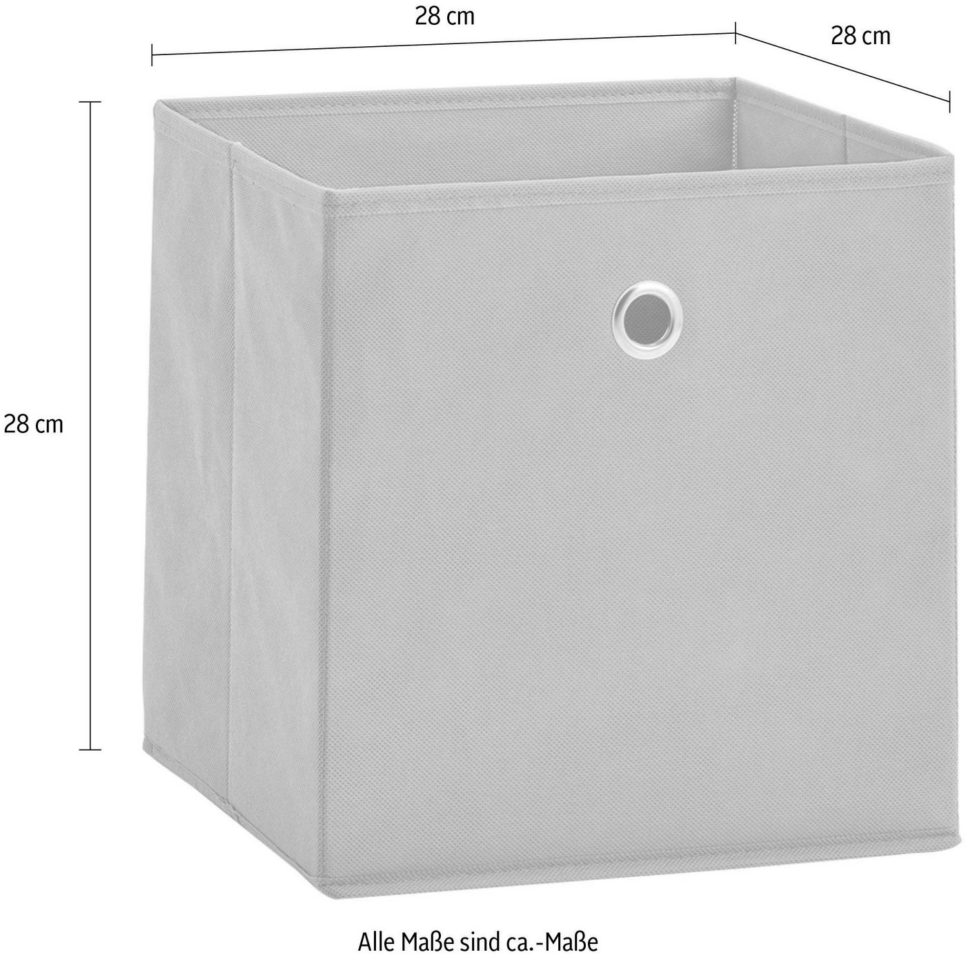 Zeller Present Aufbewahrungsbox (Set, 2 St), faltbar und schnell verstaut – Bild 3 von 4
