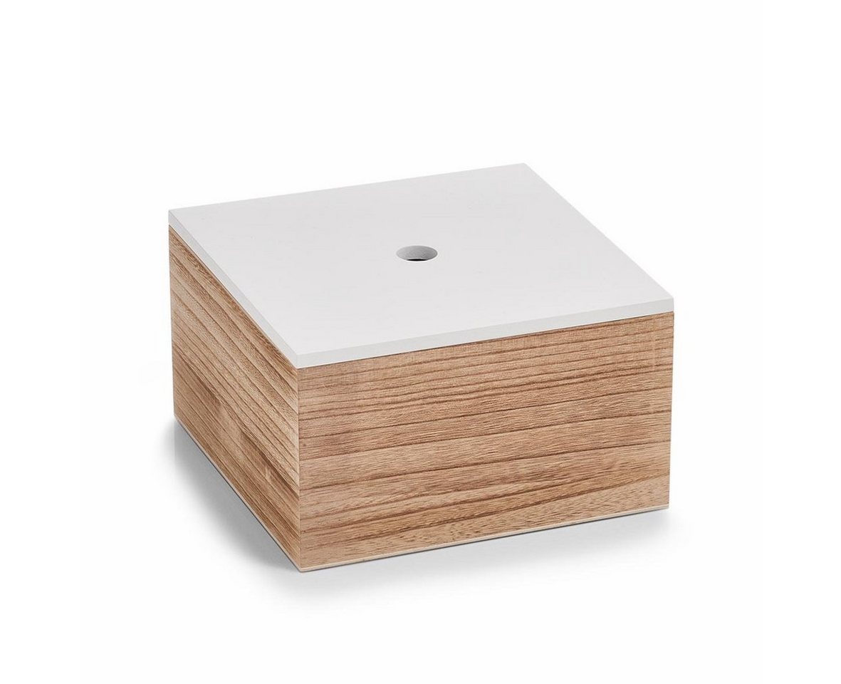 Zeller Present Aufbewahrungsbox, 3er Set, Holz, weiß/natur – Bild 3 von 5