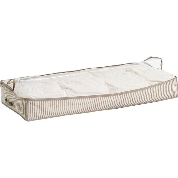 Zeller Present Aufbewahrungstasche Stripes (2-tlg), Vlies, beige