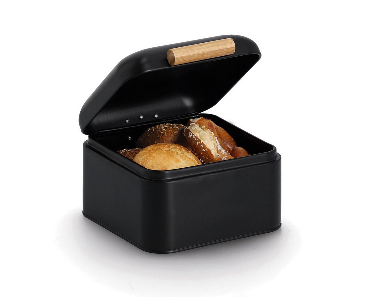 Zeller Present Brotkasten Brotkasten, Metall/Bambus, Bambus, Stahl, (1-tlg), ca. 20x20x13,5 cm – Bild 2 von 5
