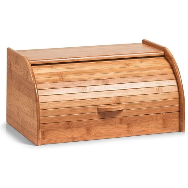 Zeller Present Brotkasten Bamboo, Bambus, (1-tlg), aus Bambusholz, mit Rollvorrichtung, mit Griff auf der Vorderseite