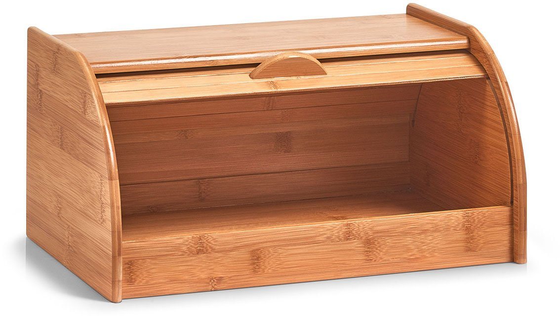 Zeller Present Brotkasten Bamboo, Bambus, (1-tlg), aus Bambusholz, mit Rollvorrichtung, mit Griff auf der Vorderseite – Bild 3 von 4