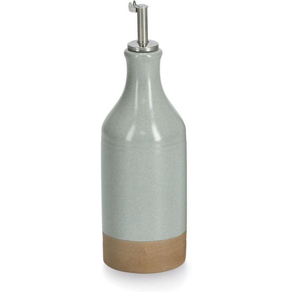 Zeller Present Essigspender Essig-/Ölflasche, 420 ml, Steingut/Edelstahl