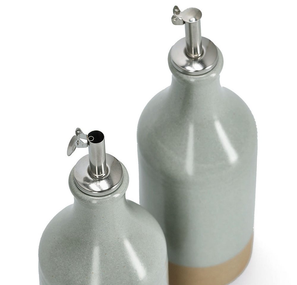Zeller Present Essigspender Essig-/Ölflasche, 420 ml, Steingut/Edelstahl – Bild 2 von 5
