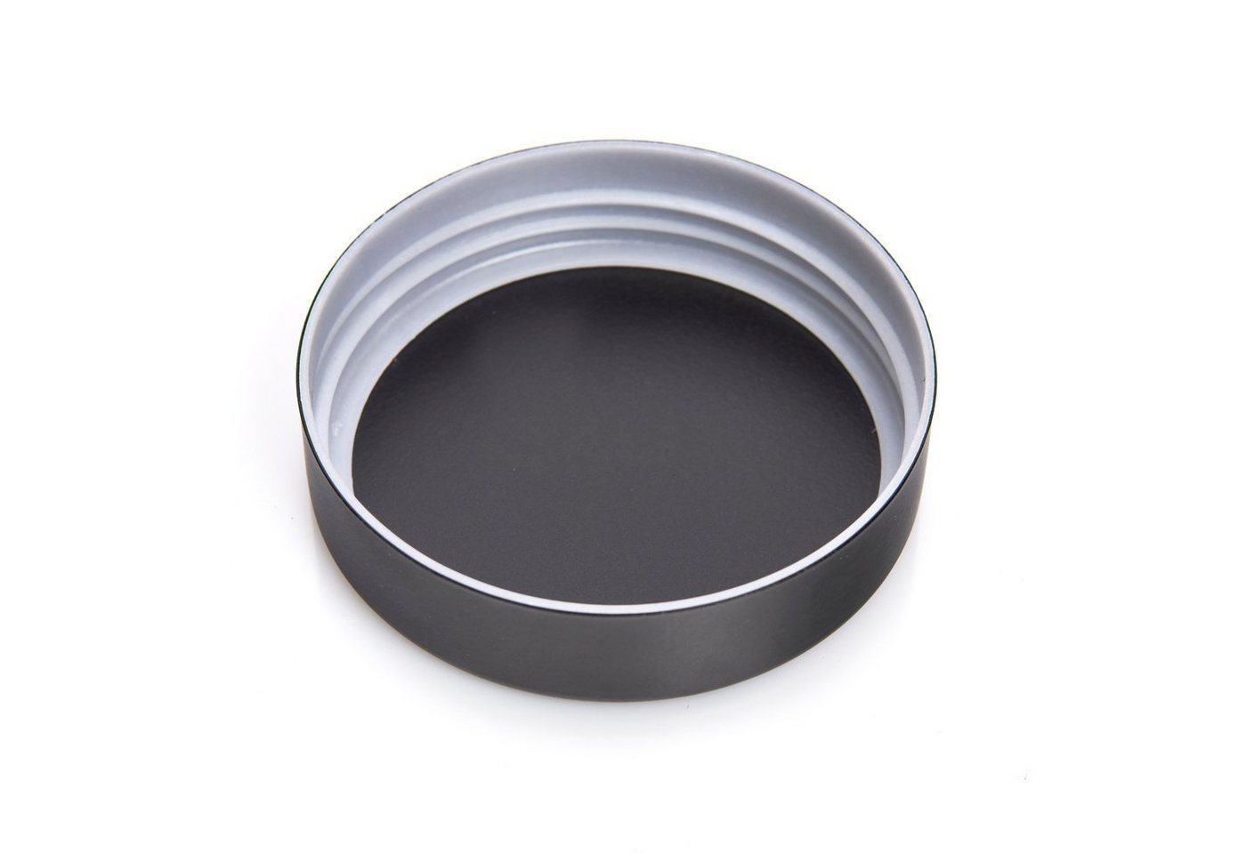 Zeller Present Glas Vorratsglas, Glas/Metall, 600 ml, schwarz, /Metall, Ø10,2 x 12,5 cm – Bild 2 von 2