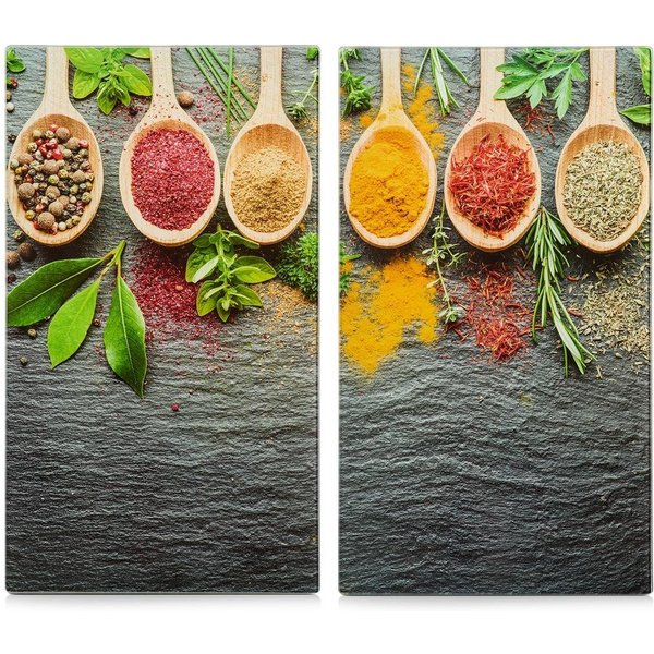 Zeller Present Herd-Abdeckplatte SPICES, aus ESG-Sicherheitsglas hergestellt